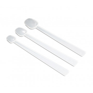 Bel-Art Earth-Friendly Long Handle Sampling Spoon; 4.93ml (1 tsp), PLA Resin (Pack of 10)