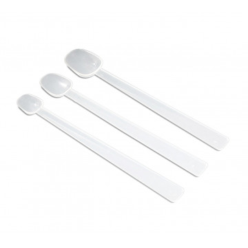Bel-Art Earth-Friendly Long Handle Sampling Spoon; 2.46ml (½ tsp), PLA Resin (Pack of 10) Bel-Art Earth-Friendly Long Handle Sampling Spoon; 2.46ml (½ tsp), PLA Resin (Pack of 10)