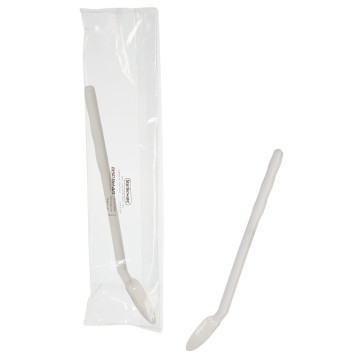 Bel-Art Sterileware Extra-Long, Bent Handle Spoons; 10ml, Individually Wrapped (Pack of 100)