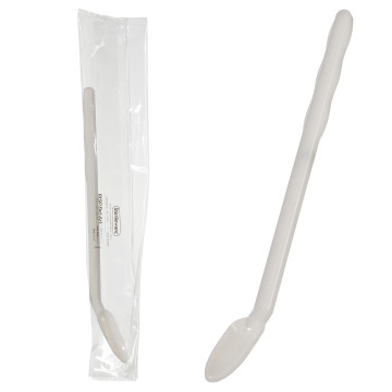 Bel-Art Sterileware Extra-Long, Bent Handle Spoons; 20ml, Individually Wrapped (Pack of 100)