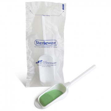 Bel-Art Sterileware Scoop Sampling System; 125ml (4oz), Sterile Plastic, Individually Sealed (Pack of 100)