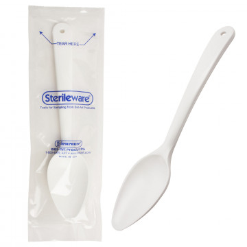 Bel-Art Sterileware Large Sterile Sampling Spoon; 30ml (1oz), Sterile Plastic, Individually Wrapped (Pack of 25)