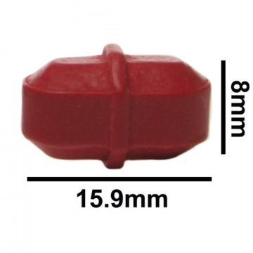 Bel-Art Spinbar® Teflon® Octagon Magnetic Stirring Bar; 15.9 x 8mm, Red