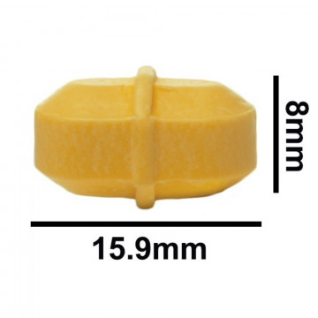 Bel-Art Spinbar® Teflon® Octagon Magnetic Stirring Bar; 15.9 x 8mm, Yellow
