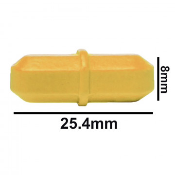 Bel-Art Spinbar® Teflon® Octagon Magnetic Stirring Bar; 25.4 x 8mm, Yellow