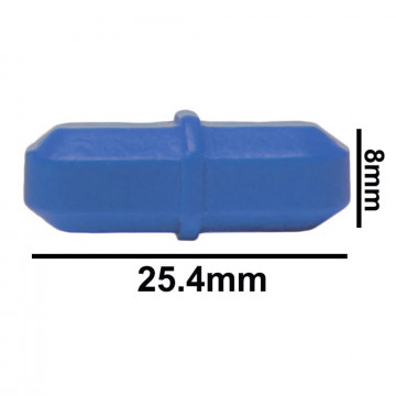 Bel-Art Spinbar® Teflon® Octagon Magnetic Stirring Bar; 25.4 x 8mm, Blue