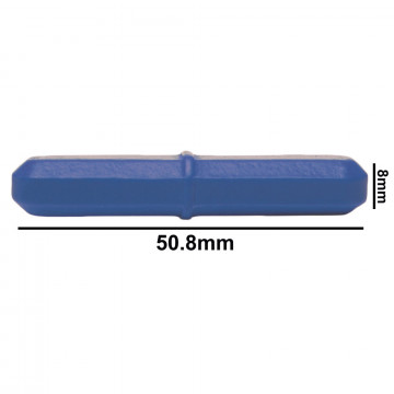 Bel-Art Spinbar® Teflon® Octagon Magnetic Stirring Bar; 50.8 x 8mm, Blue