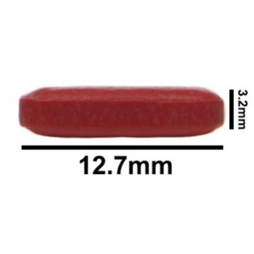 Bel-Art Spinbar® Teflon® Octagon Magnetic Stirring Bar; 12.7 x 3.2mm, Red