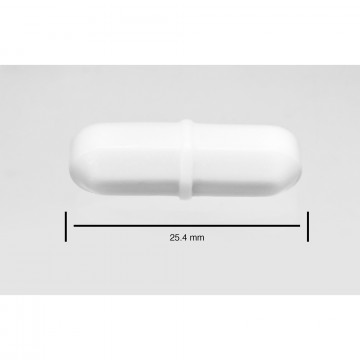 Bel-Art Spinbar® Teflon® Octagon Magnetic Stirring Bar; 25.4 x 8mm, White