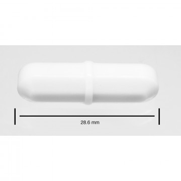 Bel-Art Spinbar® Teflon® Octagon Magnetic Stirring Bar; 28.6 x 8mm, White