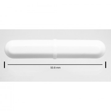 Bel-Art Spinbar® Teflon® Octagon Magnetic Stirring Bar; 50.8 x 9.5mm, White