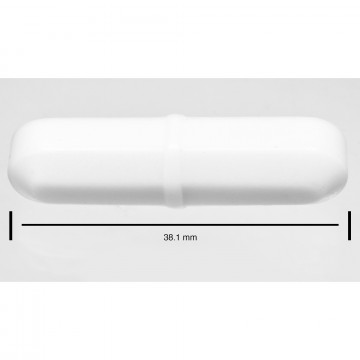 Bel-Art Spinbar® Teflon® Octagon Magnetic Stirring Bar; 38.1 x 9.5mm, White