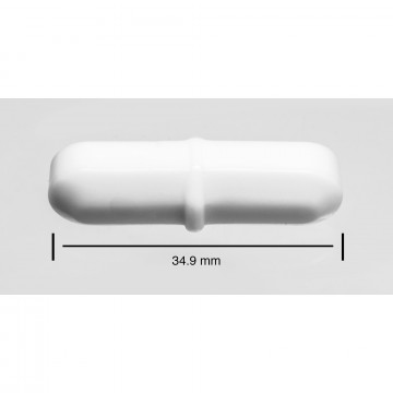 Bel-Art Spinbar® Teflon® Octagon Magnetic Stirring Bar; 34.9 x 9.5mm, White