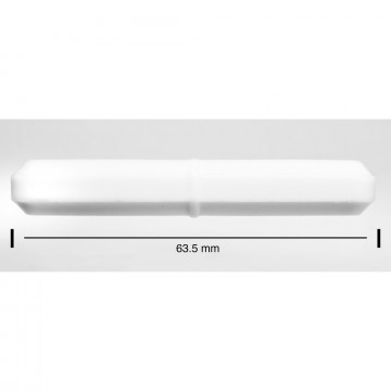 Bel-Art Spinbar® Teflon® Octagon Magnetic Stirring Bar; 63.5 x 9.5mm, White