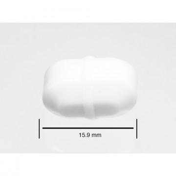 Bel-Art Spinbar® Teflon® Octagon Magnetic Stirring Bar; 15.9 x 9.5mm, White