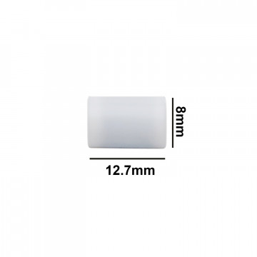 Bel-Art Spinbar® Teflon® Cylindrical Magnetic Stirring Bar; 12.7 x 8mm, White