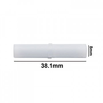 Bel-Art Spinbar® Teflon® Cylindrical Magnetic Stirring Bar; 38.1 x 8mm, White