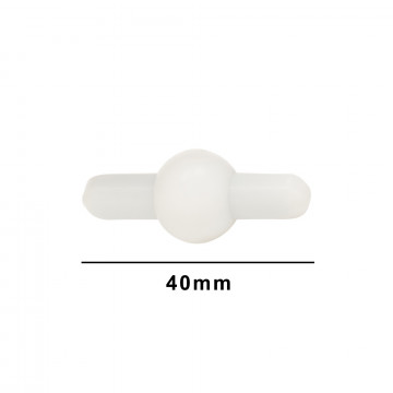 Bel-Art Saturn Spinbar® Teflon® Magnetic Stirring Bar; 40mm, White