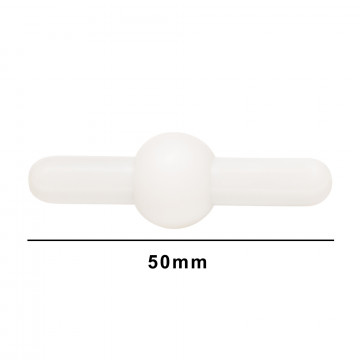 Bel-Art Saturn Spinbar® Teflon® Magnetic Stirring Bar; 50mm, White