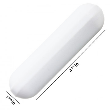 Bel-Art Spinbar® Giant Polygon Teflon® Magnetic Stirring Bar; 108 x 27mm, White, without Pivot Ring