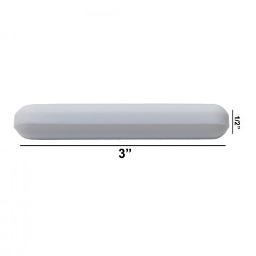 Bel-Art Spinbar® Teflon® Polygon Magnetic Stirring Bar; 3 x ½ in., White, without Pivot Ring