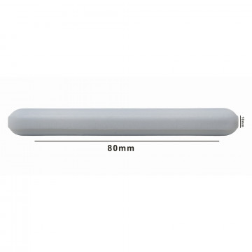 Bel-Art Spinbar® Teflon® Polygon Magnetic Stirring Bar; 80 x 10mm, White, without Pivot Ring