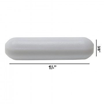 Bel-Art Spinbar® Teflon® Polygon Magnetic Stirring Bar; 1½ x ⅜ in., White, without Pivot Ring