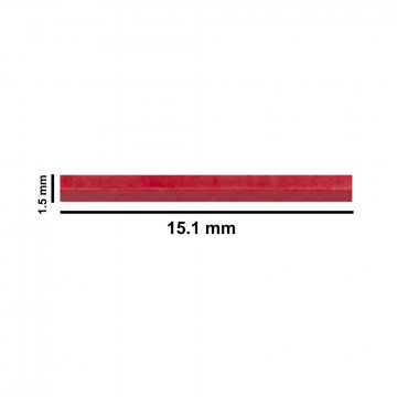 Bel-Art Spinbar® Teflon® Micro (Flea) Magnetic Stirring Bar; 15.1 x 1.5mm, Red