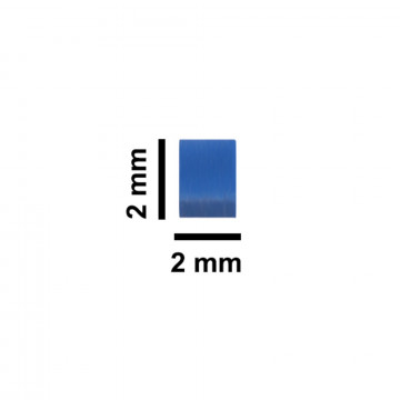 Bel-Art Spinbar® Teflon® Micro (Flea) Magnetic Stirring Bar; 2 x 2mm, Blue