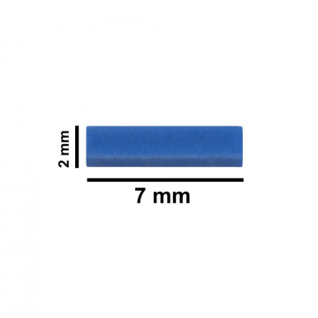 Bel-Art Spinbar® Teflon® Micro (Flea) Magnetic Stirring Bar; 7 x 2mm, Blue
