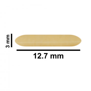 Bel-Art Spinbar® Teflon® Micro (Flea) Magnetic Stirring Bar; 12.7 x 3mm, Yellow