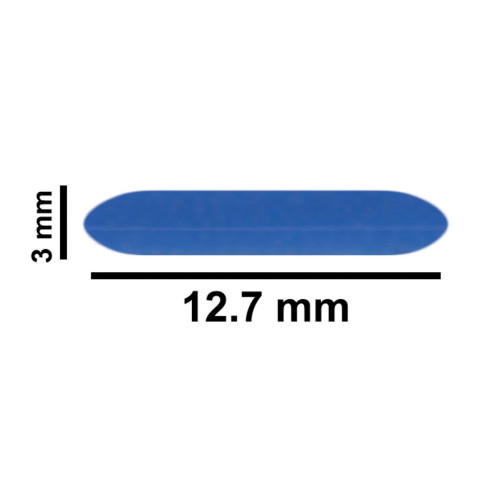 Bel-Art Spinbar® Teflon® Micro (Flea) Magnetic Stirring Bar; 12.7 x 3mm, Blue
