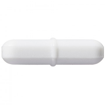 Bel-Art Spinbar® Teflon® Polygon Magnetic Stirring Bar; 25 x 6mm, White, Pivot Ring