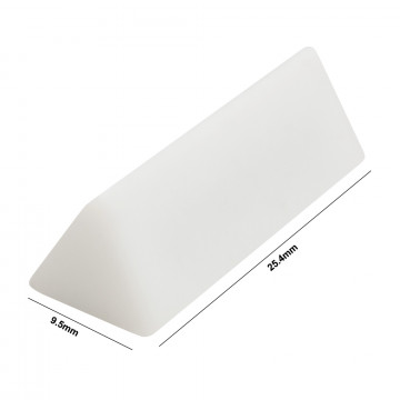 Bel-Art Spinwedge Teflon Magnetic Stirring Bar; 9.5 x 25.4mm, White