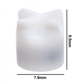 Bel-Art Spinfin® Teflon® Magnetic Stirring Bar; 7.9 x 9.5mm, White