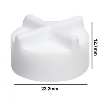 Bel-Art Spinfin® Teflon® Magnetic Stirring Bar; 22.2 x 12.7mm, White