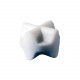 Bel-Art Double Spinfin® Teflon® Magnetic Stirring Bar; 25.4 x 19.1mm, White