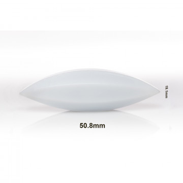 Bel-Art Spinbar® Teflon® Elliptical (Egg-Shaped) Magnetic Stirring Bar; 50.8 x 19.1mm, White