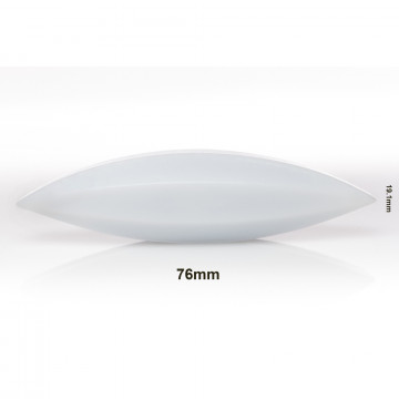 Bel-Art Spinbar® Teflon® Elliptical (Egg-Shaped) Magnetic Stirring Bar; 76 x 19.1mm, White