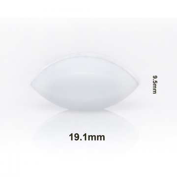 Bel-Art Spinbar® Teflon® Elliptical (Egg-Shaped) Magnetic Stirring Bar; 19.1 x 9.5mm, White