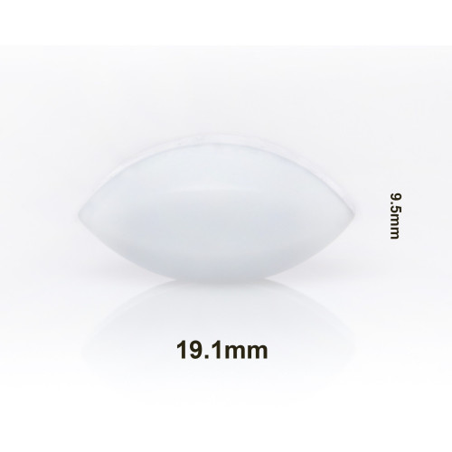 Bel-Art Spinbar® Teflon® Elliptical (Egg-Shaped) Magnetic Stirring Bar; 19.1 x 9.5mm, White
