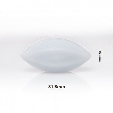 Bel-Art Spinbar® Teflon® Elliptical (Egg-Shaped) Magnetic Stirring Bar; 31.8 x 15.9mm, White