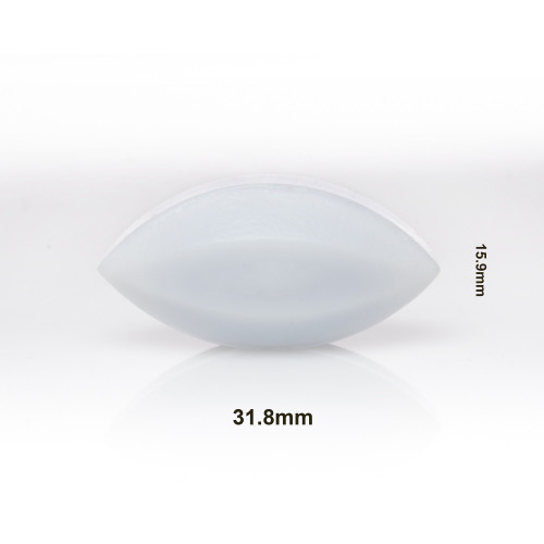Bel-Art Spinbar® Teflon® Elliptical (Egg-Shaped) Magnetic Stirring Bar; 31.8 x 15.9mm, White