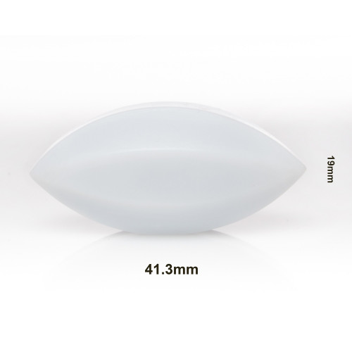 Bel-Art Spinbar® Teflon® Elliptical (Egg-Shaped) Magnetic Stirring Bar; 41.3 x 19mm, White 