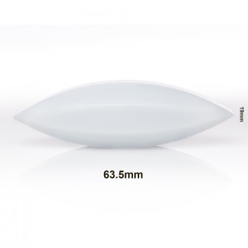 Bel-Art Spinbar® Teflon® Elliptical (Egg-Shaped) Magnetic Stirring Bar; 63.5 x 19mm, White