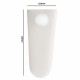 Bel-Art Spinvane® Teflon® Half Round Tapered Magnetic Stirring Bar; 9.7/6.1 x 23.0 x 9.9mm, White