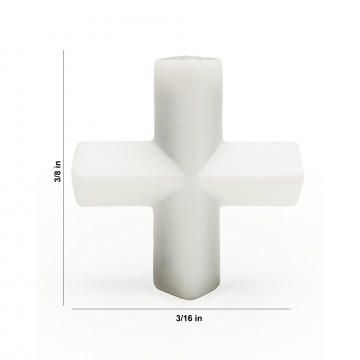 Bel-Art Spinplus® Teflon® Magnetic Stirring Bar; 9.5 x 4.7mm, White