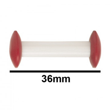 Bel-Art Circulus™ Teflon® Magnetic Stirring Bar; 36mm Length, Red 