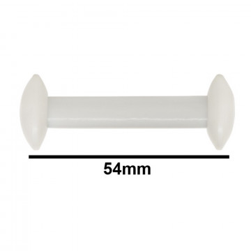 Bel-Art Circulus™ Teflon® Magnetic Stirring Bar; 54mm Length, White 