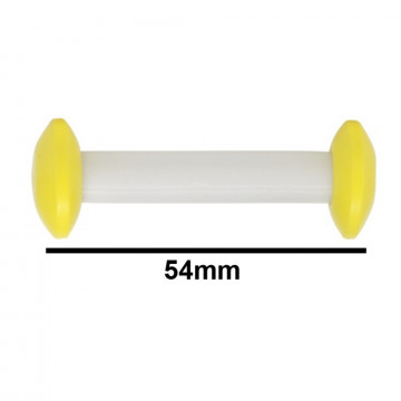 Bel-Art Circulus™ Teflon® Magnetic Stirring Bar; 54mm Length, Yellow